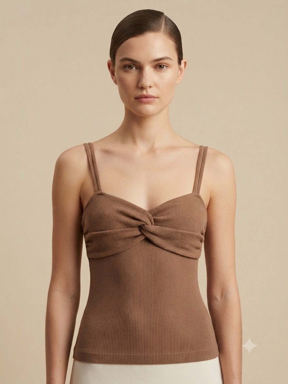 Citizens of Humanity Organic Cotton Blend Twist-Front Cami Top